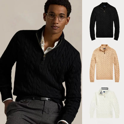 ACHETEZ 1, RECEVEZ 3 – ENSEMBLE HIVER CÂBLE TRICOT COTON ZIP